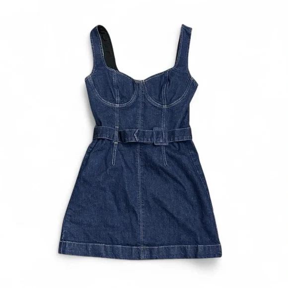 Reformation Jeans Denim Mini Dress - Picture 2 of 4